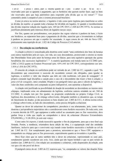 Manual de Direito Civil - Flávio Tartuce - 7ª Ed. - 2017