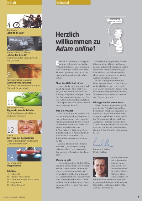 Adam online Nr. 01 Vorschau