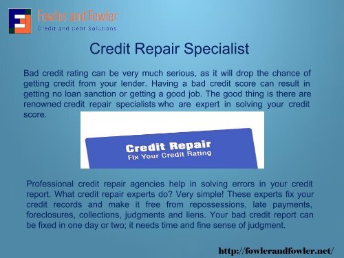 Fast Credit Score Repair