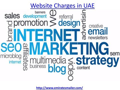 Get the best website charges in uae