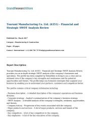 tsurumi-manufacturing-co-ltd-6351---financial-and-strategic-swot-analysis-review-grandresearchstore