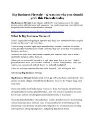 Big Business Firesale Review