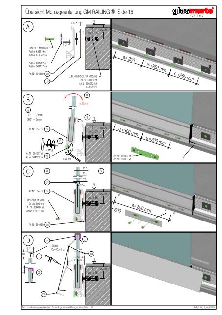 GM RAILING SIDE 16 - Montageanleitung