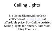 Buy Ceiling Lights Online in UK