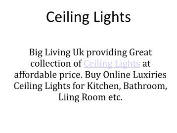 Buy Ceiling Lights Online in UK