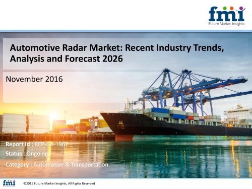 Automotive Radar Market