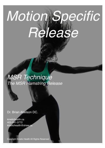 MSR Technique - The Hamstring Release