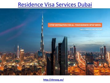 Get Residence Visa Services Dubai