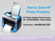 How to Fix HP Printer Errors by HP Technical Support Number ?