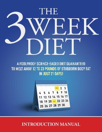 3 Week Diet Plan