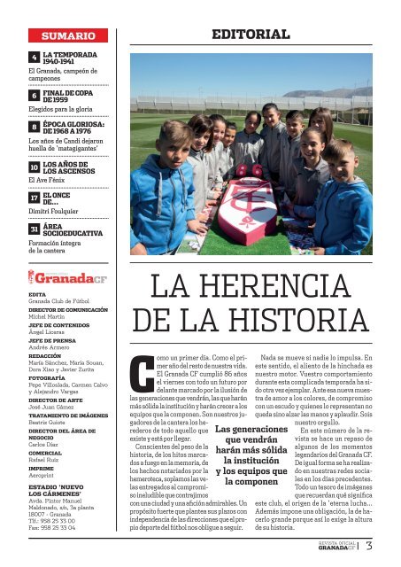 Revista Oficial del Granada CF. Número 94