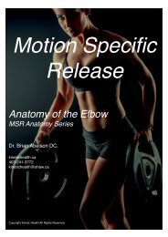 Anatomy of the Elbow - Motion Specific Release