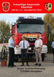 Freiwillige Feuerwehr Elsenfeld Jahresbericht 2016