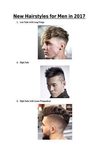 New Hairstyles for Men in 2017