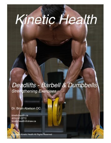 Deadlifts (Barbell and Dumbbells)