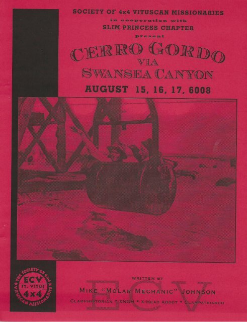 6008/2003 Summer Vituscan \"Cerro Gordo via Swansea Canyon\"