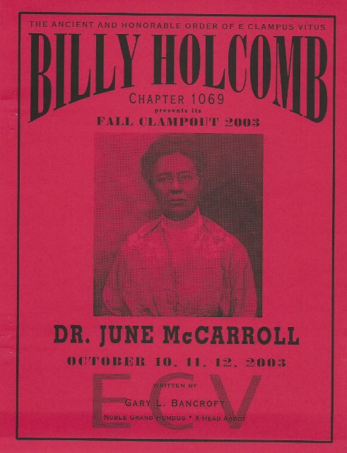6008/2003 Fall Clampout \"Dr. June McCarroll\"