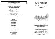 Elternbrief Schuljahresbeginn 2008/09 Theodor-Heuss-Schule