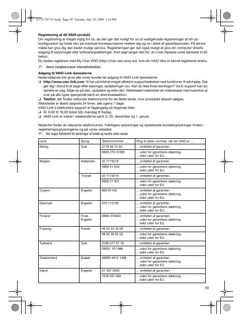 Sony VGN-TT1 - VGN-TT1 Documents de garantie Finlandais