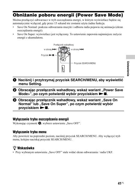 Sony NW-A608 - NW-A608 Consignes d&rsquo;utilisation Polonais