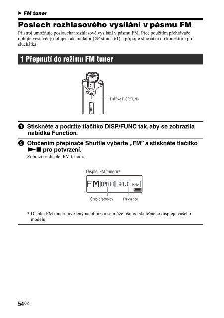 Sony NW-A608 - NW-A608 Consignes d&rsquo;utilisation Tch&egrave;que