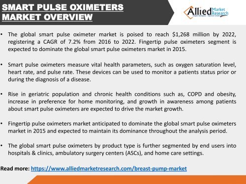 Smart Pulse Oximeters Market - Analysis and Industry Forecast, 2014-2022