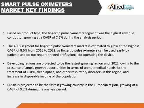 Smart Pulse Oximeters Market - Analysis and Industry Forecast, 2014-2022