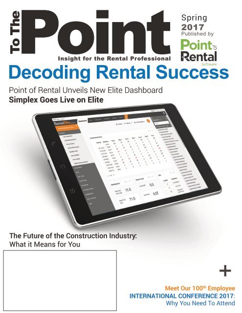 Point Of Rental Software News Letter Spring 17