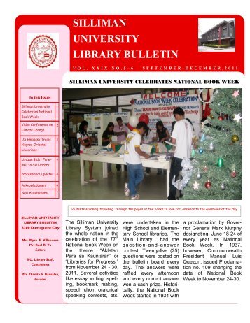 SILLIMAN UNIVERSITY LIBRARY BULLETIN