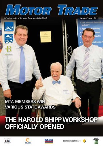 the harold shipp workshop officially opened - MTA-SA.asn.au