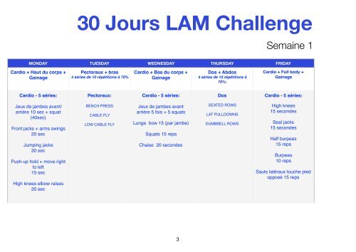 LAM Challenge semaine 1