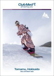 MY Flyer - Club Med Tomamu Japan Winter