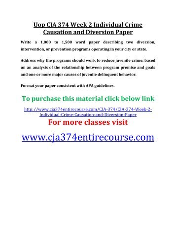 Decision making case study paper cja 444