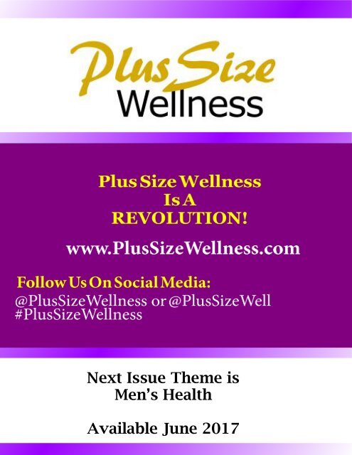 Plus Size Wellness Magazine Premiere Issue