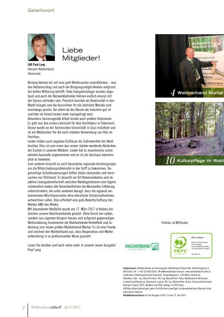 Waldverband Aktuell - Ausgabe 2017-02