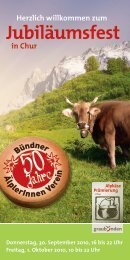 Bündner Älplerinnen- und Älplerverein - Chur Tourismus