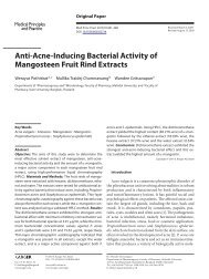 Anti-Acne-Inducing Bacterial Activity of Mangosteen Fruit ... - Karger