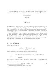 An elementary approach to the twin primes problem