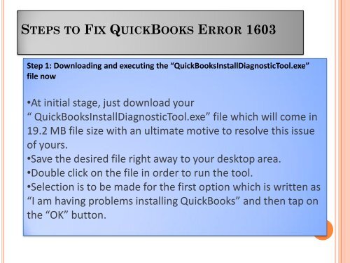 How to Troubleshoot QuickBooks Error 1603? Call 18002044122