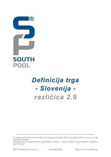 Definicija trga Slovenija