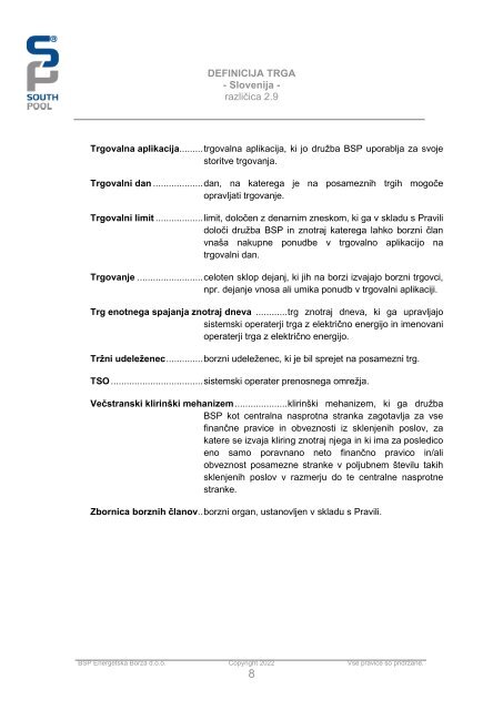 Definicija trga Slovenija