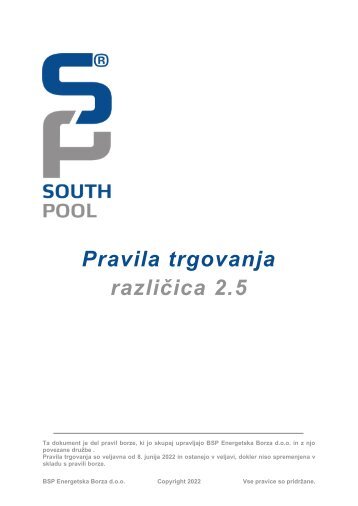 Pravila trgovanja