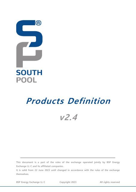 Products Definition