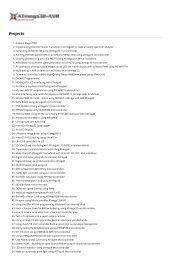 Arduino Projects List - About 2381 Arduino List of ProjectsUse