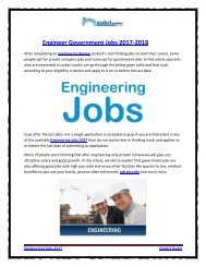 Engineer Government Jobs 2017-2018