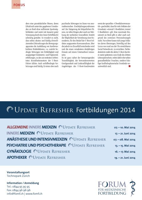 VSAO JOURNAL Nr. 6 - Dezember 2013