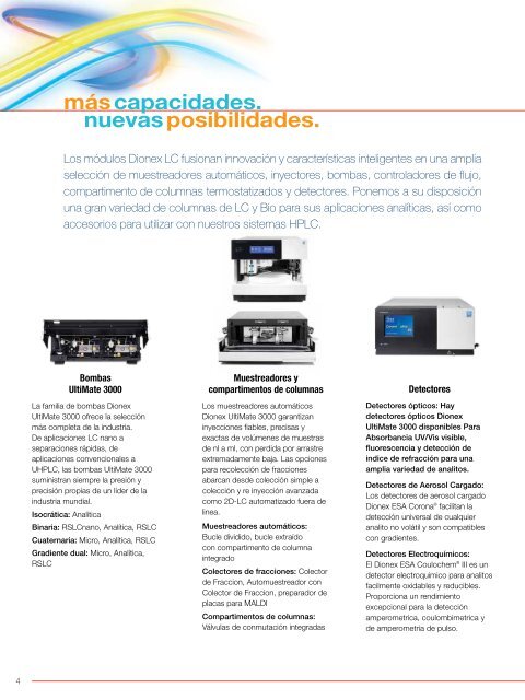 más capacidades. nuevas posibilidades. - Thermo Fisher Scientific