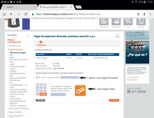 Pasos Pago de Servicios ViaBcp
