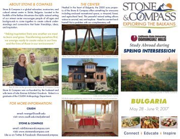 Stone & Compass: CSUDH Study Abroad Bulgaria Brochure