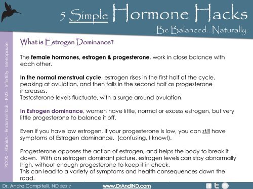 Be Balanced! 5 Hormone Hacks